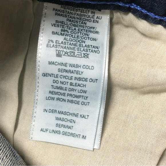 True Religion Geno Relaxed Slim Fit Flap Jeans ~DK Saphire ~ Size 40 - Picture 10 of 11